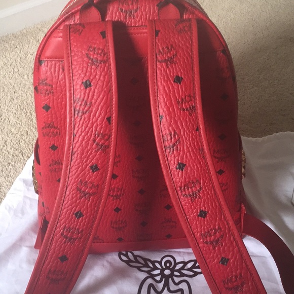 NWOT 100%authentic MCM md backpack w/studs SOLD OT - Picture 5 of 8